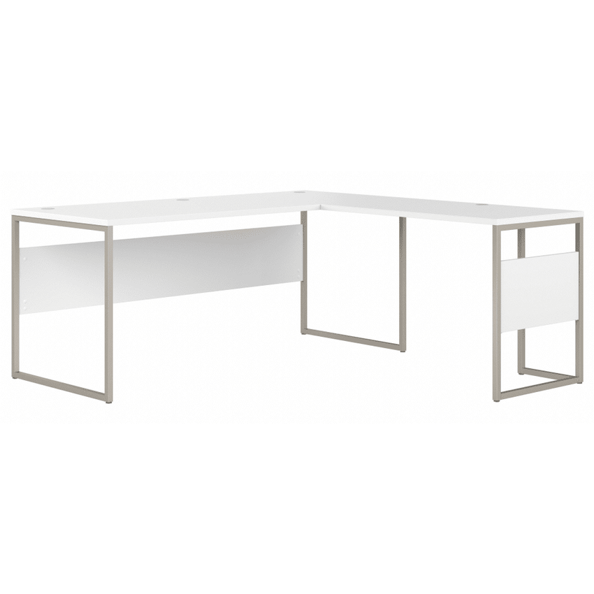 Bush Furniture 71"x 71"L - Shaped Computer Desk with Metal Legs (HYB026X) - SchoolOutlet