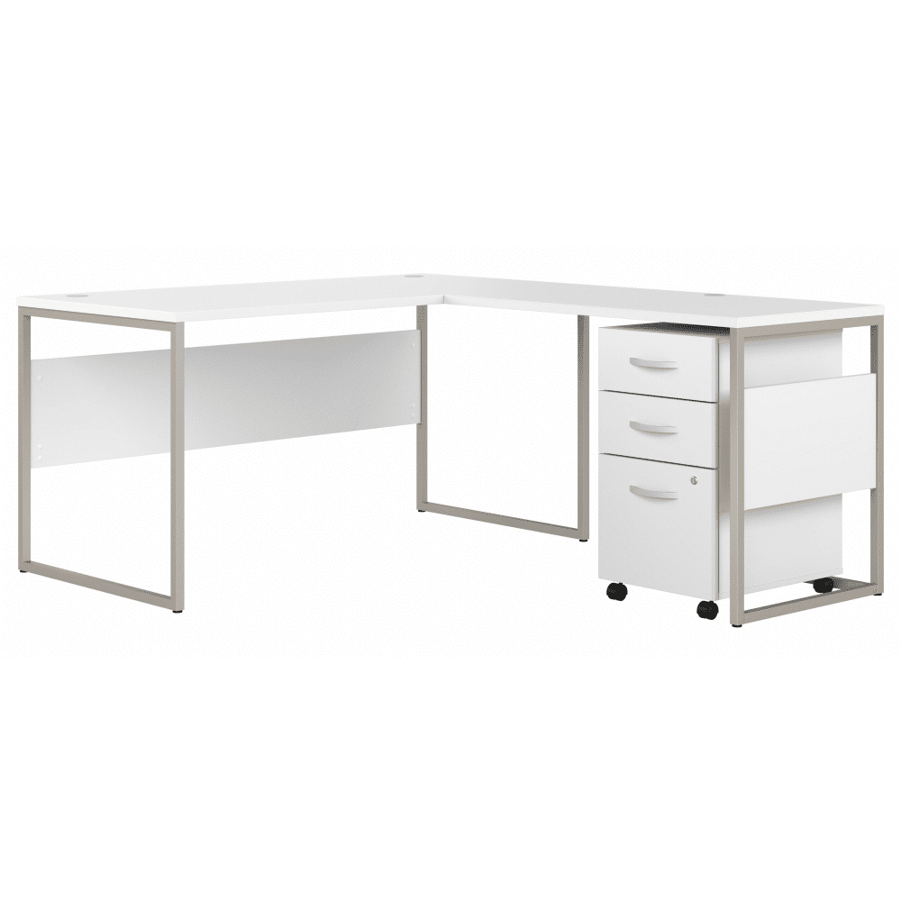 Bush Furniture 59"x 71"L - Shaped Computer Desk with Mobile File Cabinet (HYB029X) - SchoolOutlet