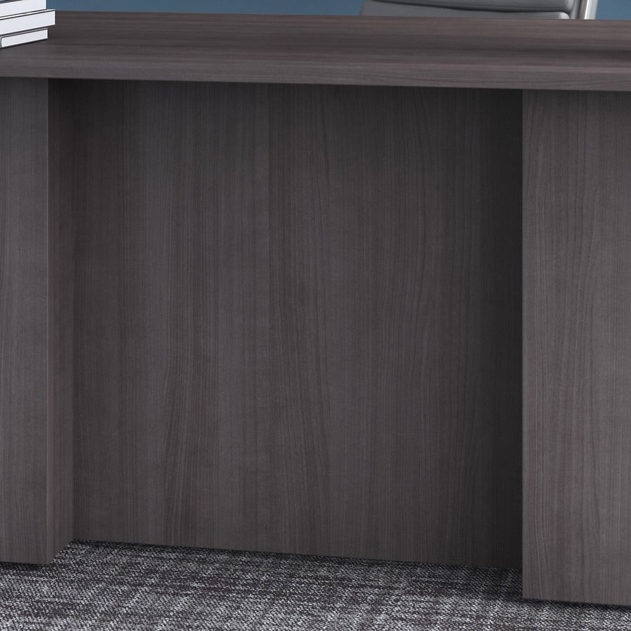 Bush Furniture 71"x 77"L - Shaped Executive Desk with Filing Cabinets (OF5004X) - SchoolOutlet