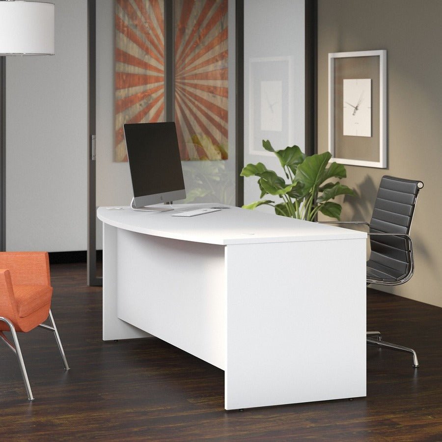 Bush Furniture Studio C 72"W x 36"D Bow Front Desk (SCD172X) - SchoolOutlet