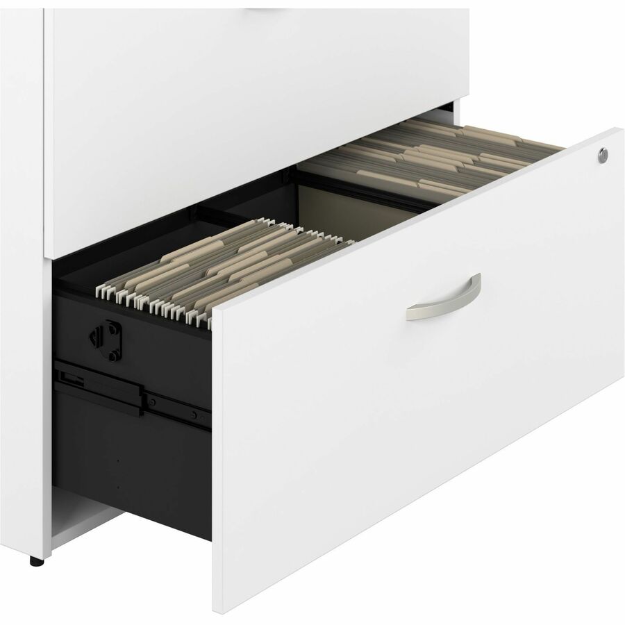 Bush Furniture 2 Drawer Lateral File Cabinet - Modern Office Storage Solution (SCF136X) - SchoolOutlet