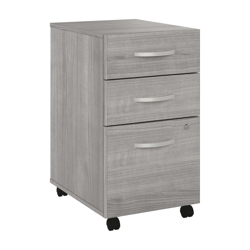 Bush Furniture 3 Drawer Mobile File Cabinet - Compact Office Storage Solution (SCF216X) - SchoolOutlet