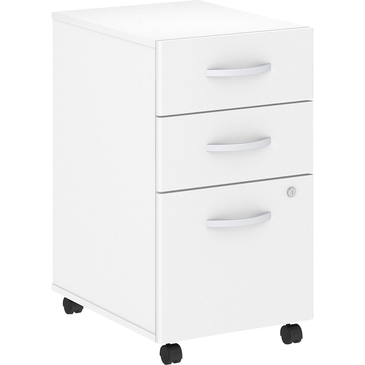 Bush Furniture 3 Drawer Mobile File Cabinet - Compact Office Storage Solution (SCF216X) - SchoolOutlet