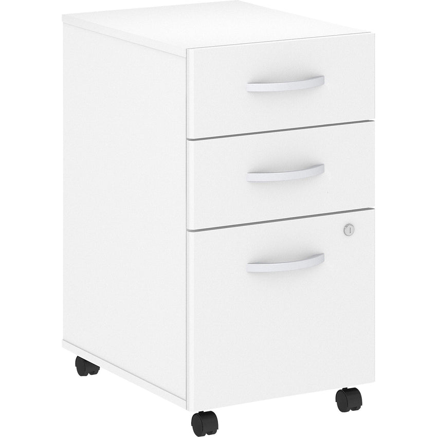 Bush Furniture 3 Drawer Mobile File Cabinet - Compact Office Storage Solution (SCF216X) - SchoolOutlet