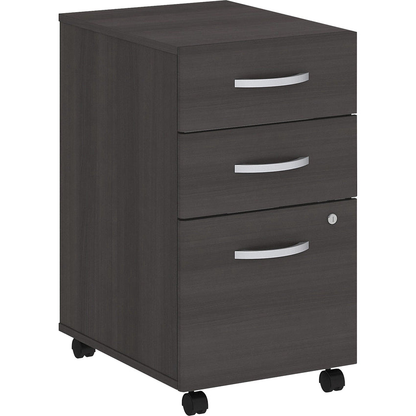 Bush Furniture 3 Drawer Mobile File Cabinet - Compact Office Storage Solution (SCF216X) - SchoolOutlet
