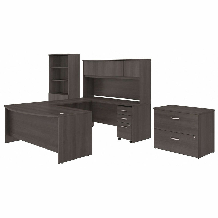 Bush Furniture Studio C Desk/Hutch/Bookcase/File Cabinet (STC001X) - SchoolOutlet