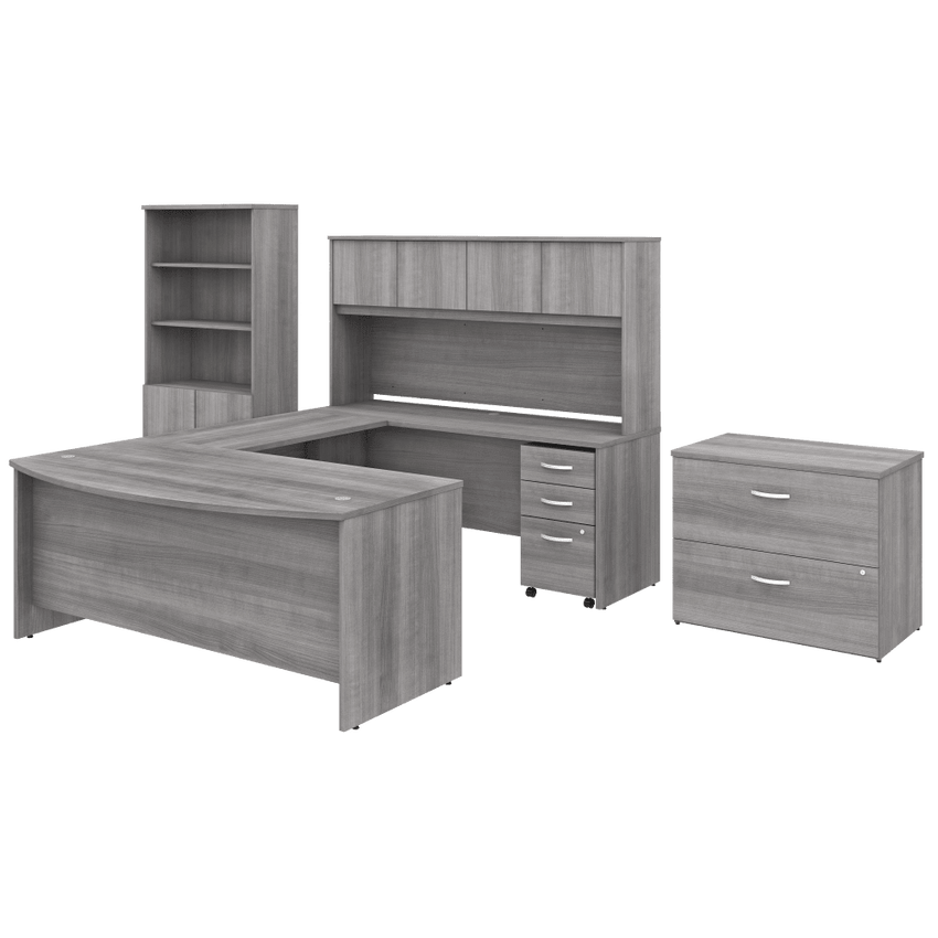 Bush Furniture Studio C Desk/Hutch/Bookcase/File Cabinet (STC001X) - SchoolOutlet