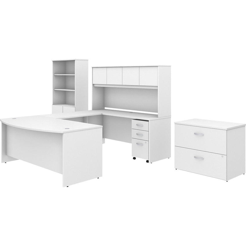 Bush Furniture Studio C Desk/Hutch/Bookcase/File Cabinet (STC001X) - SchoolOutlet