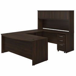 Bush Furniture Studio C 72"W x 36"D U Shaped Desk with Hutch and Mobile File Cabinet (STC003X)