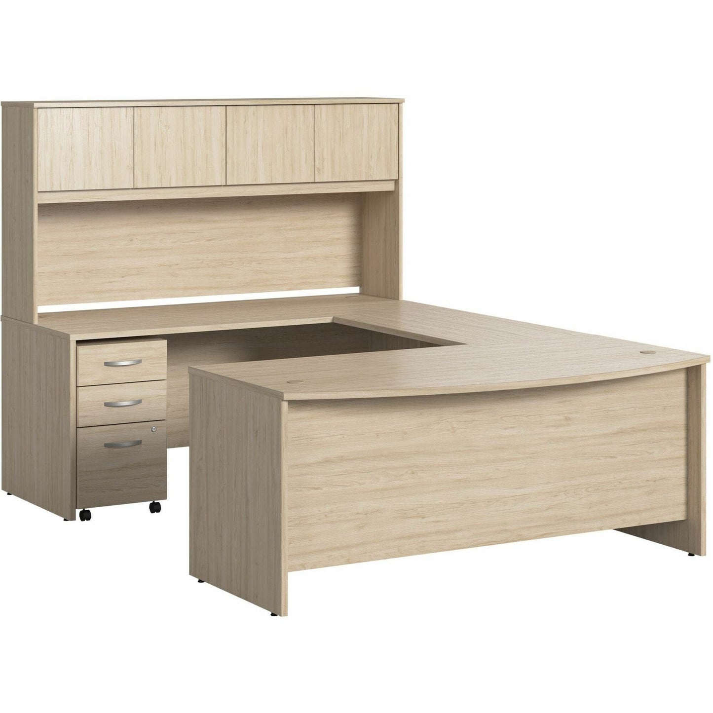 Bush Furniture Studio C 72"W x 36"D U Shaped Desk with Hutch and Mobile File Cabinet (STC003X) - SchoolOutlet
