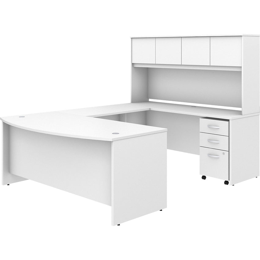 Bush Furniture Studio C 72"W x 36"D U Shaped Desk with Hutch and Mobile File Cabinet (STC003X) - SchoolOutlet