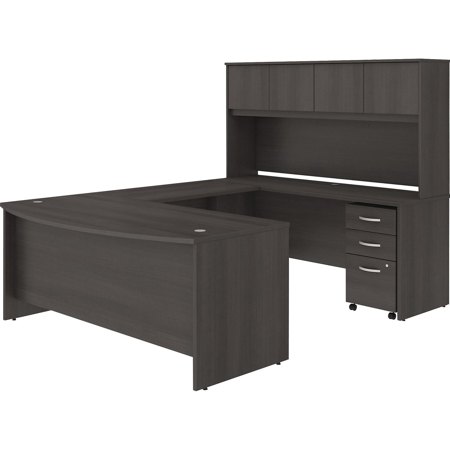 Bush Furniture Studio C 72"W x 36"D U Shaped Desk with Hutch and Mobile File Cabinet (STC003X) - SchoolOutlet