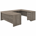 Bush Furniture Studio C Front U Station with 3 - Drawer Mobile Pedestal (STC004X) - SchoolOutlet