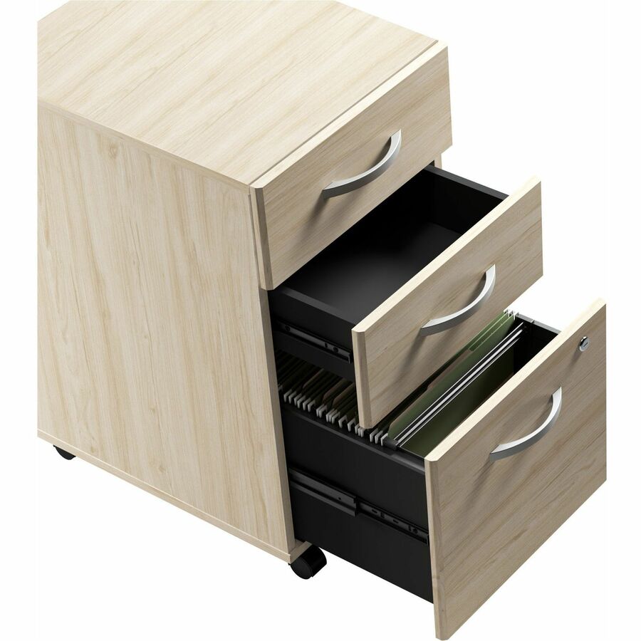 Bush Furniture Studio C L Shaped Desk with Hutch and Mobile File Cabinet (STC006X) - SchoolOutlet