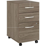 Bush Furniture Studio C L Shaped Desk with Hutch and Mobile File Cabinet (STC006X) - SchoolOutlet
