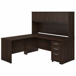 Bush Furniture Studio C L Shaped Desk with Hutch and Mobile File Cabinet (STC006X) - SchoolOutlet