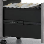 Bush Furniture Studio C L Shaped Desk with Hutch and Mobile File Cabinet (STC006X) - SchoolOutlet