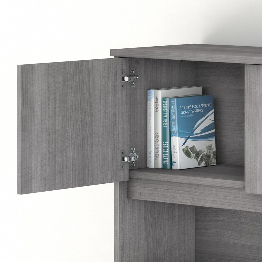 Bush Furniture Studio C L Shaped Desk with Hutch and Mobile File Cabinet (STC006X) - SchoolOutlet