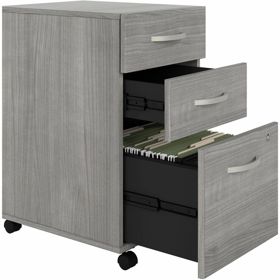 Bush Furniture Studio C 72"W x 30"D L - Shaped Desk with Mobile File Cabinet and 42W Return (STC007X) - SchoolOutlet