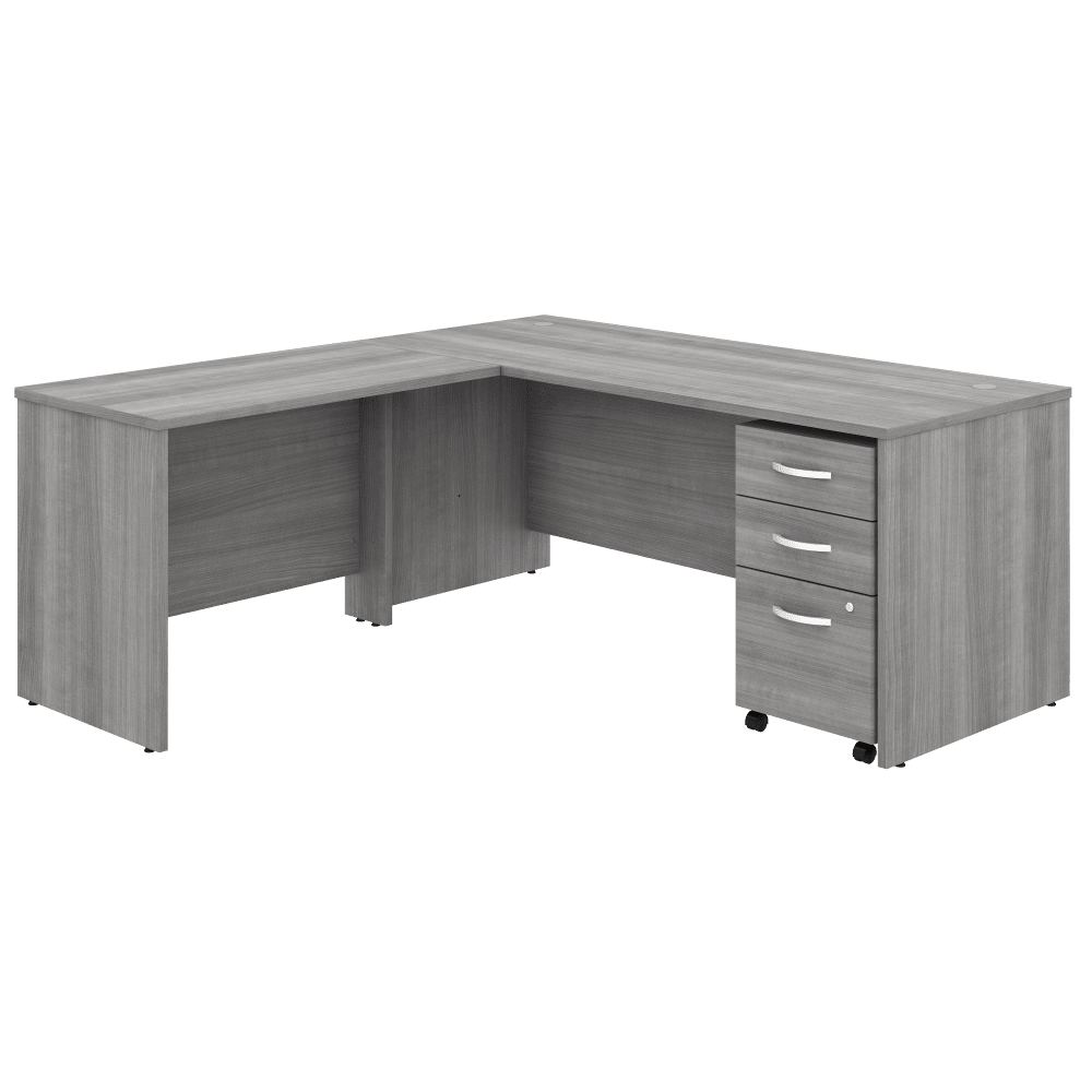 Bush Furniture Studio C 72"W x 30"D L - Shaped Desk with Mobile File Cabinet and 42W Return (STC007X) - SchoolOutlet