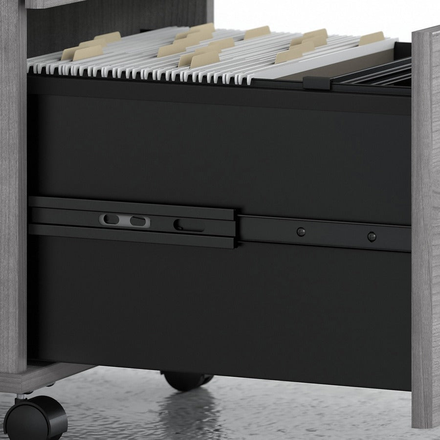 Bush Furniture Studio C 72"W x 30"D L - Shaped Desk with Mobile File Cabinet and 42W Return (STC007X) - SchoolOutlet