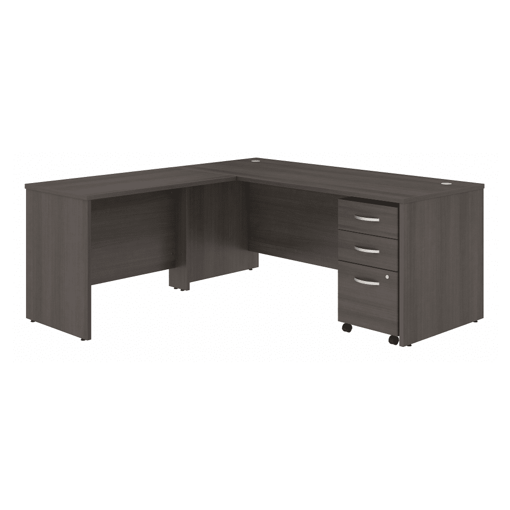 Bush Furniture Studio C 72"W x 30"D L - Shaped Desk with Mobile File Cabinet and 42W Return (STC007X) - SchoolOutlet