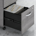 Bush Furniture Studio C L - Shaped Desk with Mobile File Cabinet (STC008X) - SchoolOutlet