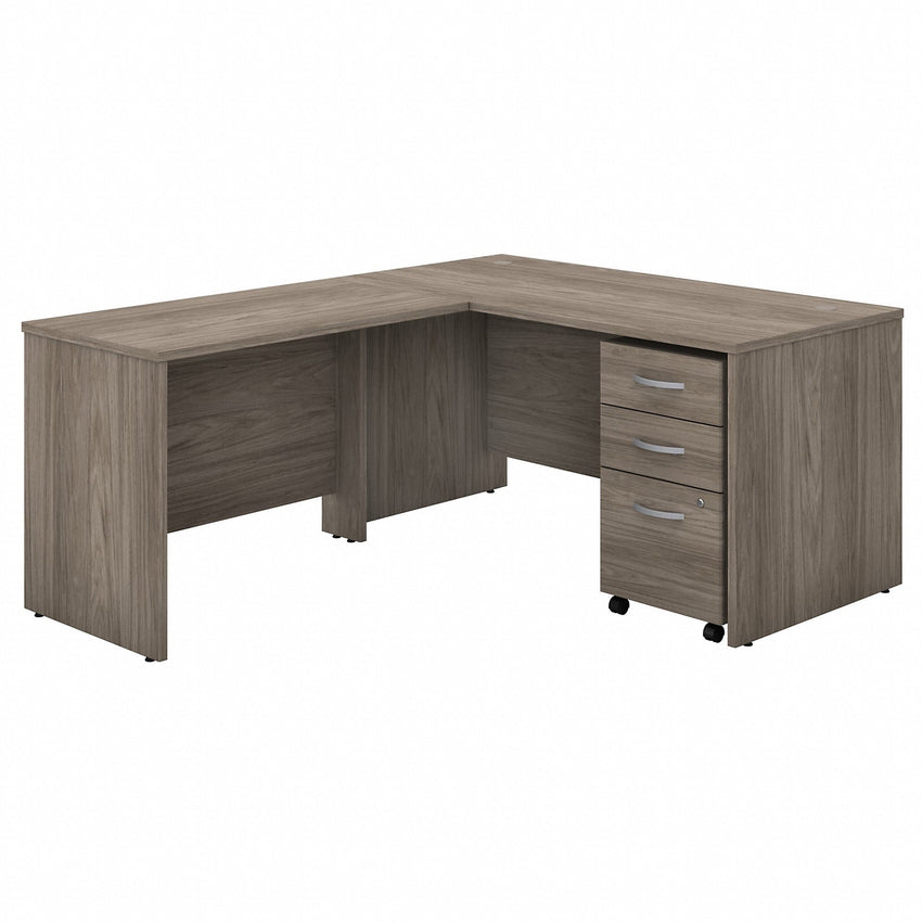 Bush Furniture Studio C L - Shaped Desk with Mobile File Cabinet (STC008X) - SchoolOutlet