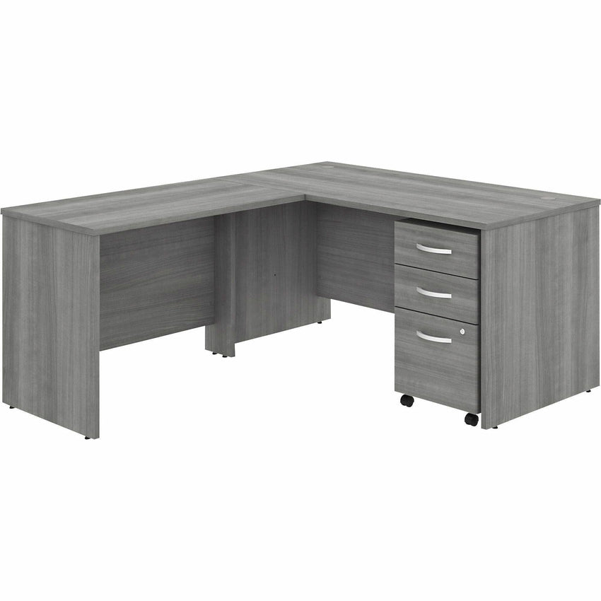 Bush Furniture Studio C L - Shaped Desk with Mobile File Cabinet (STC008X) - SchoolOutlet