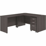 Bush Furniture Studio C L - Shaped Desk with Mobile File Cabinet (STC008X) - SchoolOutlet