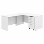 Bush Furniture Studio C L - Shaped Desk with Mobile File Cabinet (STC008X) - SchoolOutlet