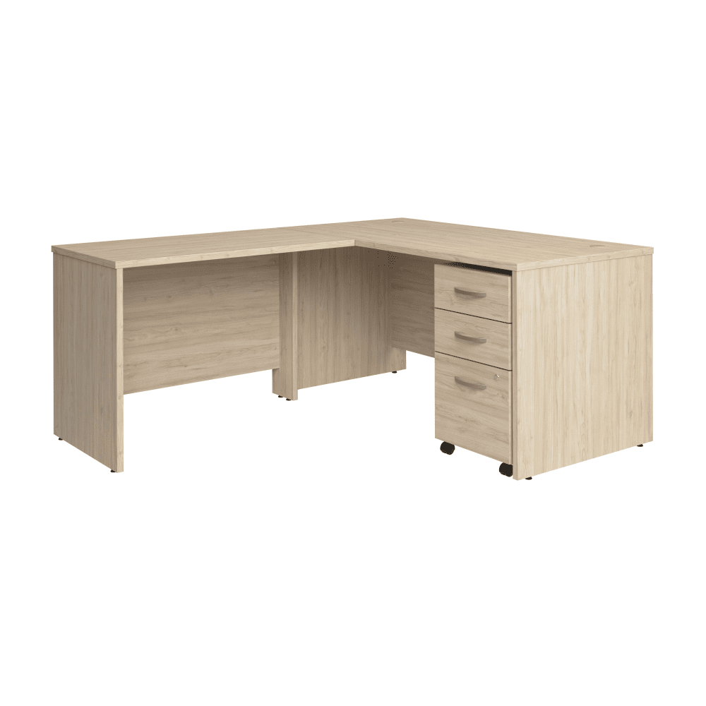 Bush Furniture Studio C L - Shaped Desk with Mobile File Cabinet (STC008X) - SchoolOutlet
