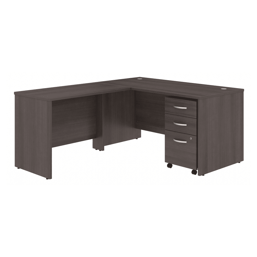 Bush Furniture Studio C L - Shaped Desk with Mobile File Cabinet (STC008X) - SchoolOutlet