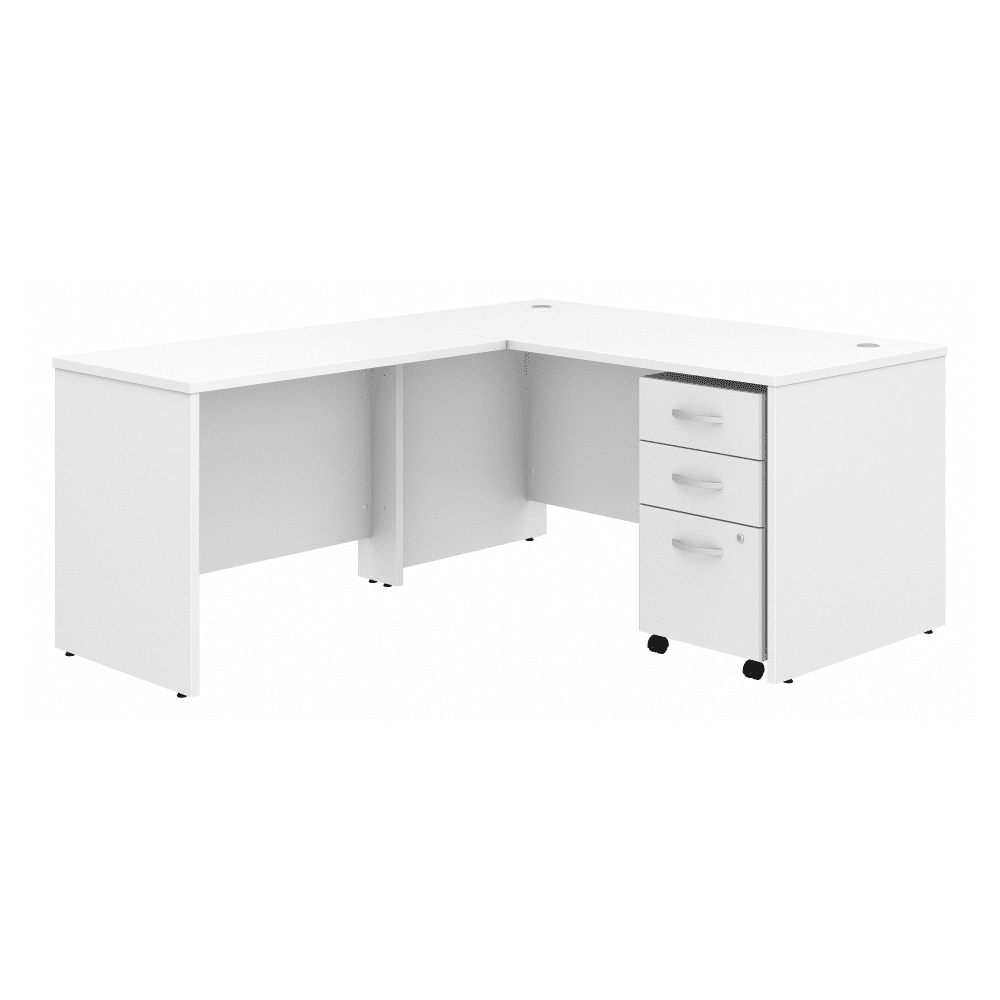 Bush Furniture Studio C L - Shaped Desk with Mobile File Cabinet (STC008X) - SchoolOutlet