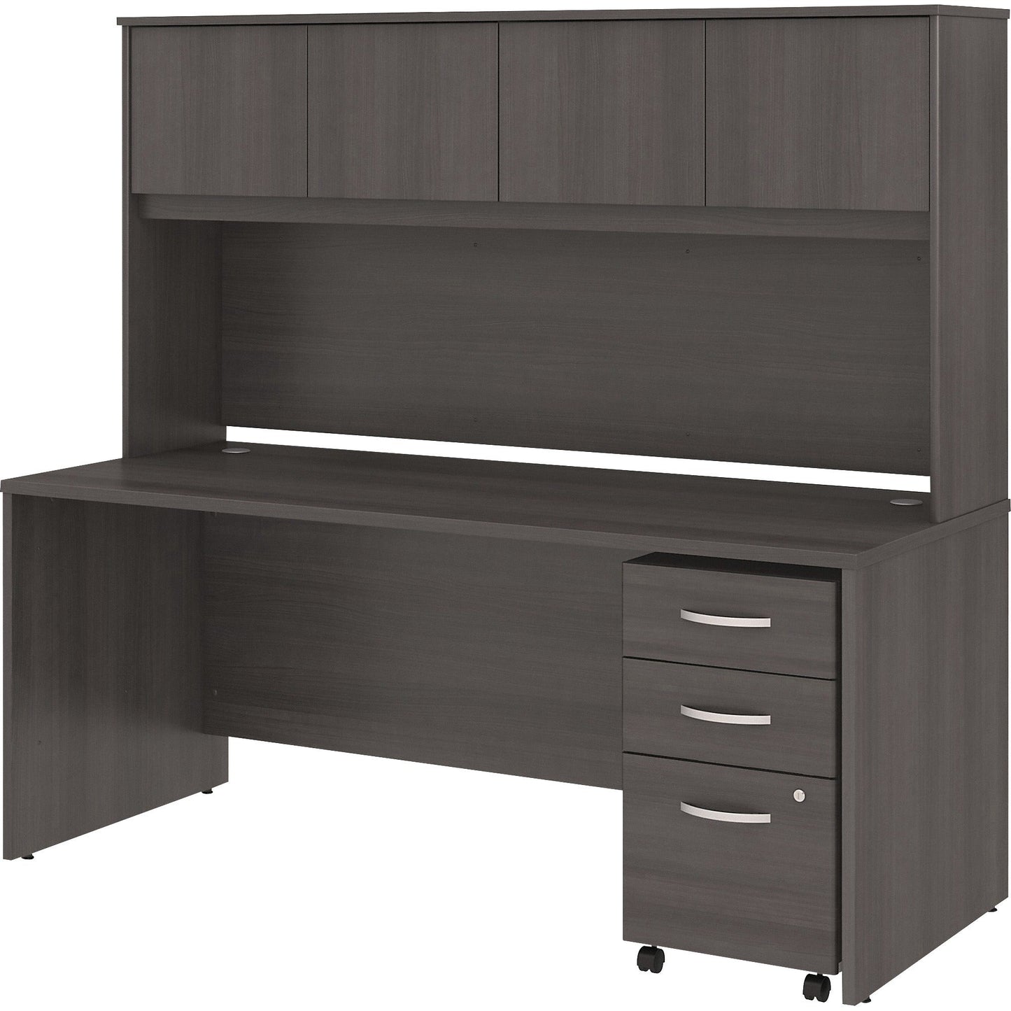 Bush Furniture Studio C 72"W x 30"D Office Desk with Hutch and Mobile File Cabinet (STC011X) - SchoolOutlet
