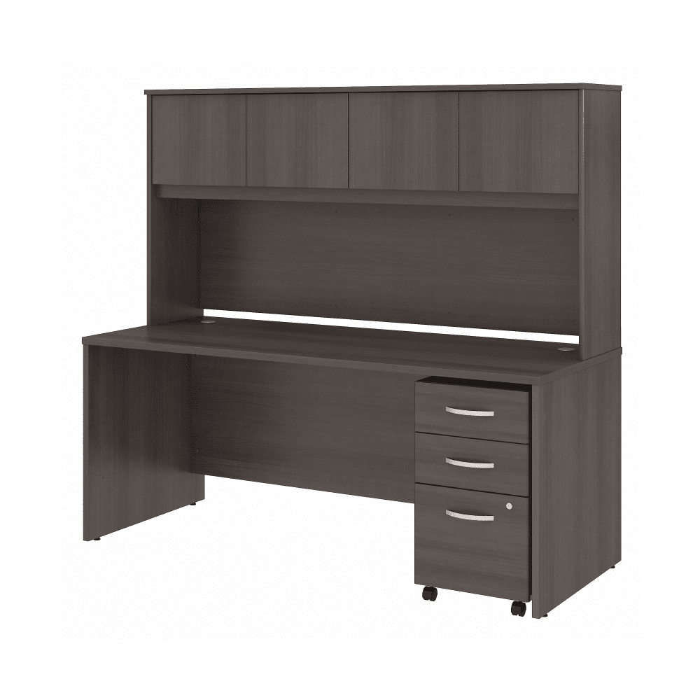 Bush Furniture Studio C 72"W x 30"D Office Desk with Hutch and Mobile File Cabinet (STC011X) - SchoolOutlet