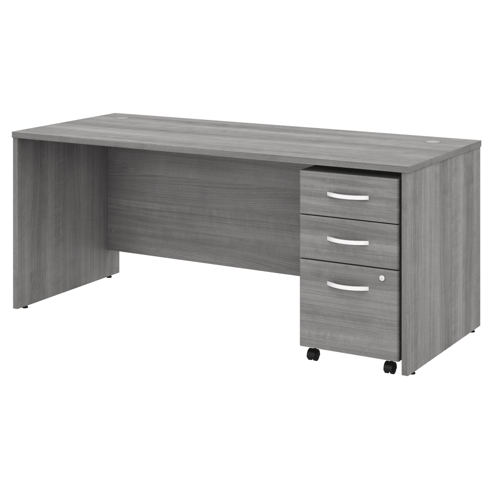 Bush Furniture Studio C 72"W x 30"D Office Desk with Mobile File Cabinet (STC013X) - SchoolOutlet