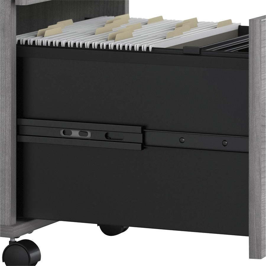 Bush Furniture Studio C 72"W x 30"D Office Desk with Mobile File Cabinet (STC013X) - SchoolOutlet