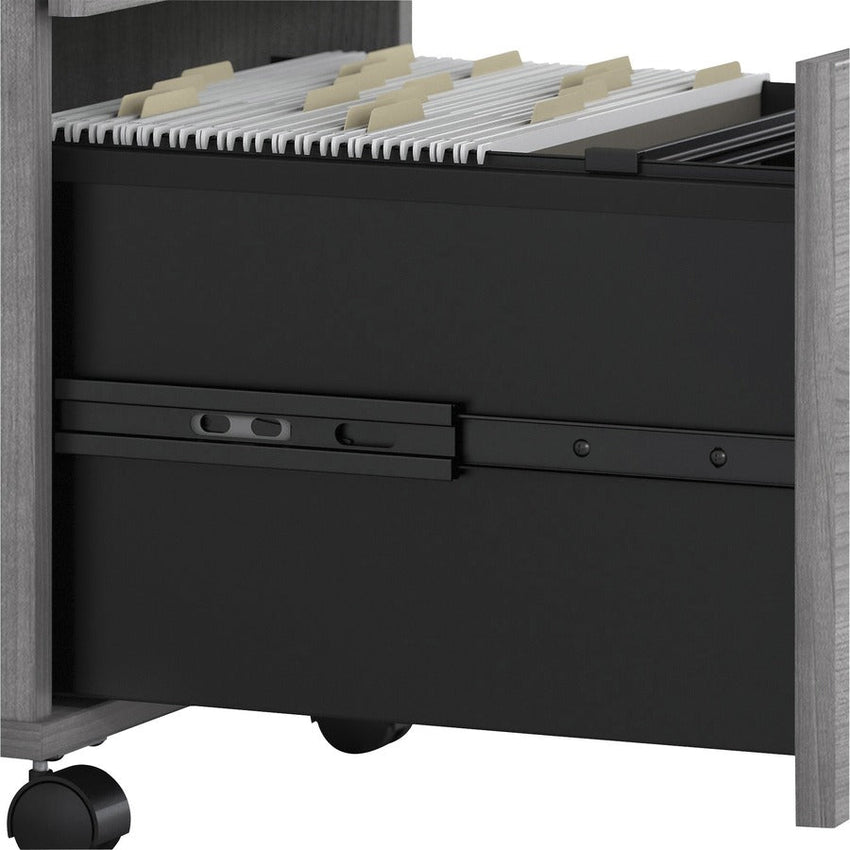 Bush Furniture Studio C 72"W x 30"D Office Desk with Mobile File Cabinet (STC013X) - SchoolOutlet