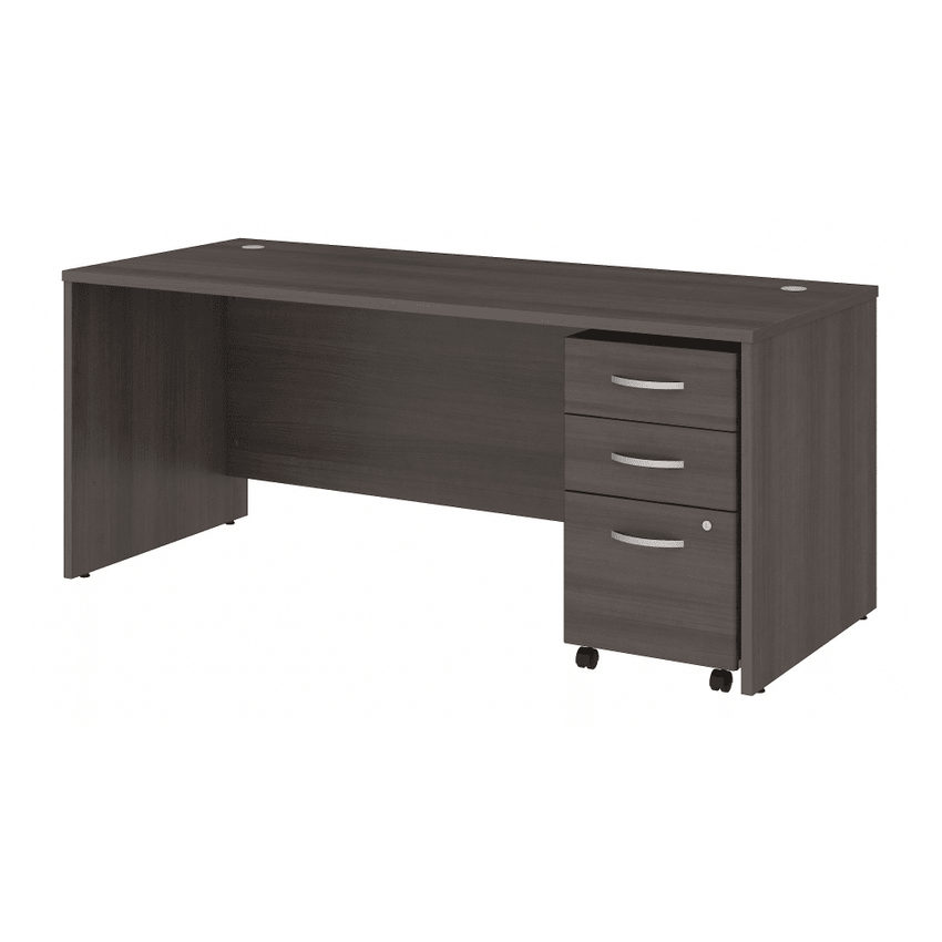 Bush Furniture Studio C 72"W x 30"D Office Desk with Mobile File Cabinet (STC013X) - SchoolOutlet