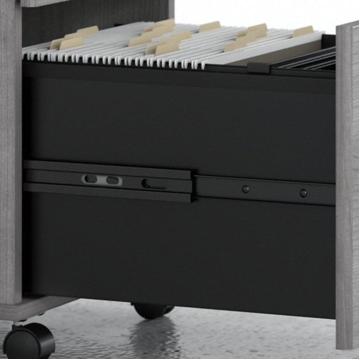 Bush Furniture Studio C 60"W x 30"D Office Desk with Mobile File Cabinet (STC014X) - SchoolOutlet