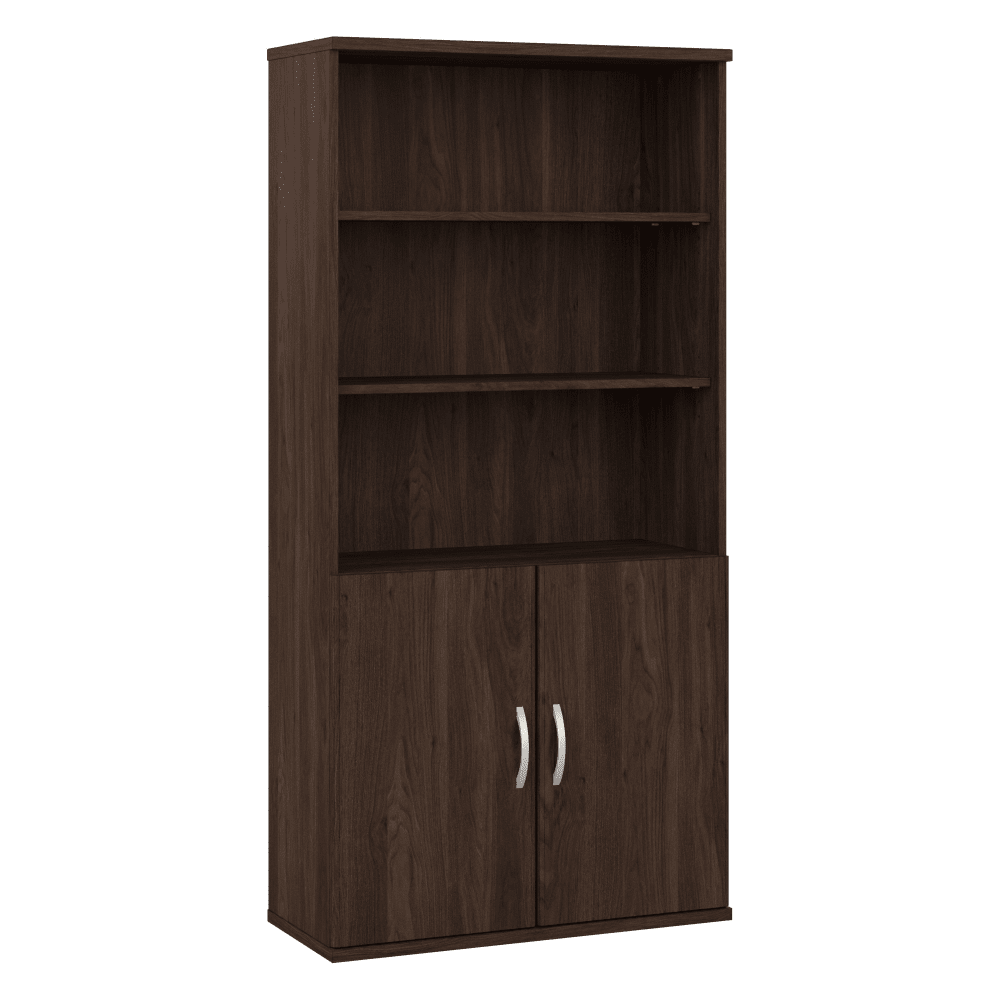 Bush Furniture Studio C 5 - Shelf Bookcase with Doors (STC015X) - SchoolOutlet