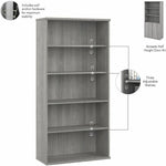Bush Furniture Studio C 5 - Shelf Bookcase with Doors (STC015X) - SchoolOutlet