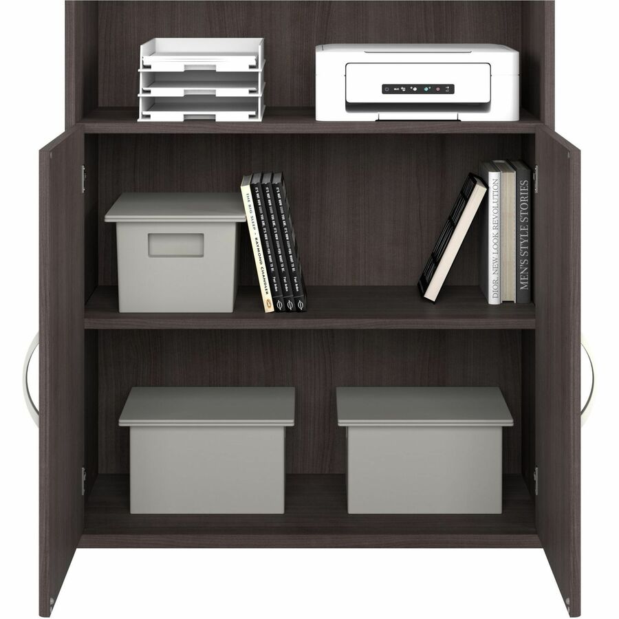 Bush Furniture Studio C 5 - Shelf Bookcase with Doors (STC015X) - SchoolOutlet