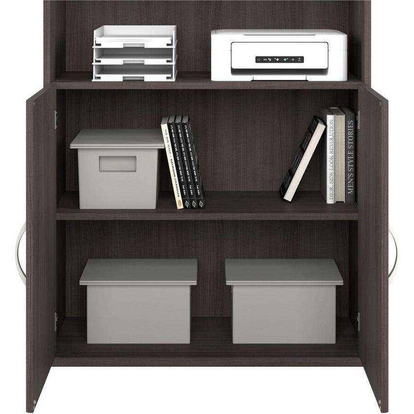 Bush Furniture Studio C 5 - Shelf Bookcase with Doors (STC015X) - SchoolOutlet