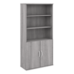 Bush Furniture Studio C 5 - Shelf Bookcase with Doors (STC015X) - SchoolOutlet