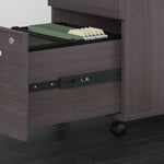 Bush Furniture Studio C Height Adjustable Standing Desk, Credenza & Storage (STC017X) - SchoolOutlet