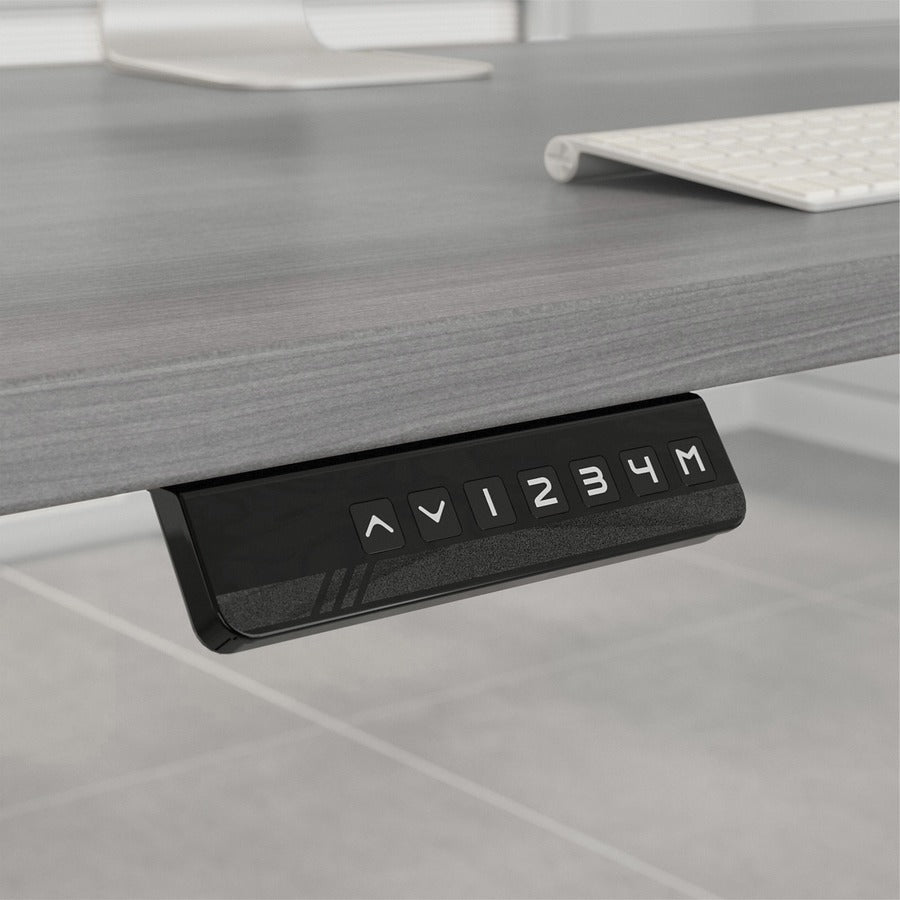 Bush Furniture Studio C Height Adjustable Standing Desk, Credenza & Storage (STC017X) - SchoolOutlet