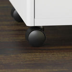 Bush Furniture Studio C Height Adjustable Standing Desk, Credenza & Storage (STC017X) - SchoolOutlet