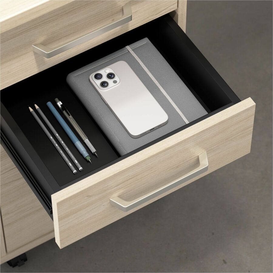 Bush Furniture Vista 3 - Drawer Mobile File Cabinet (VSF116X) - SchoolOutlet